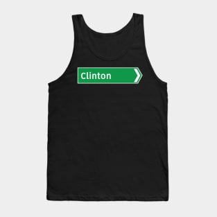 New Zealand Road Signage - Clinton (Southland/Otago) Tank Top